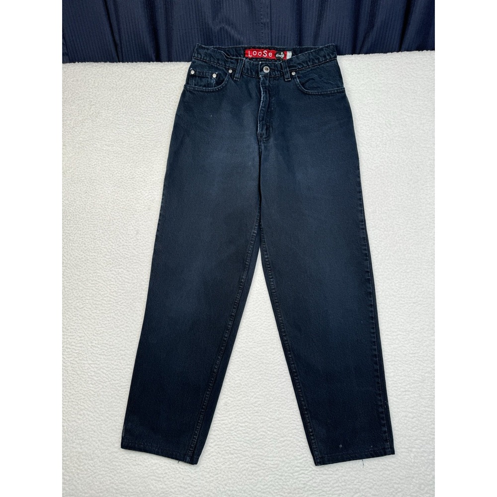 Vintage LEVI'S Silvertab Loose Jeans Dark Wash Blue - 28x29